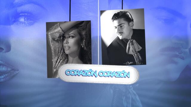 José Alfredo Jiménez Duet with Thalia - Corazón - (Video de Letra / Lyric Video)