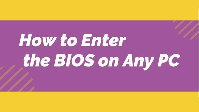 DekoTV - How to Enter the BIOS on Any PC