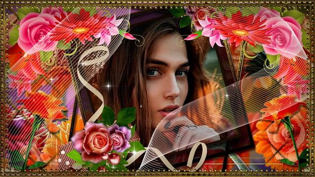 Музыкальная открытка для хорошего настроения - "Девушка, музыка, цветы и Любовь" ❤🌹🌹🌹
