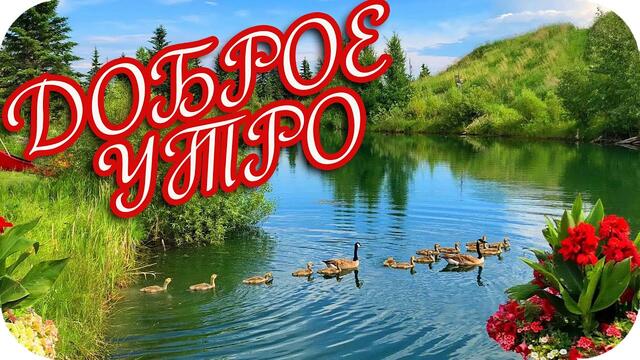 Доброе утро! ❤️ Пусть будет все всегда чудесно! ❤️ Музыкальная открытка с пожеланиями ❤️