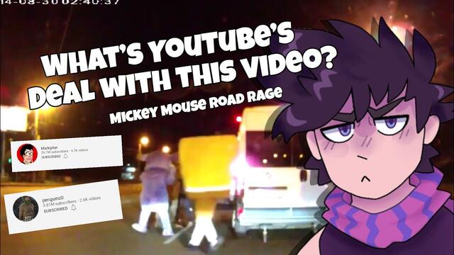 YouTube striking YouTubers for this video (Mickey Mouse Road Rage)