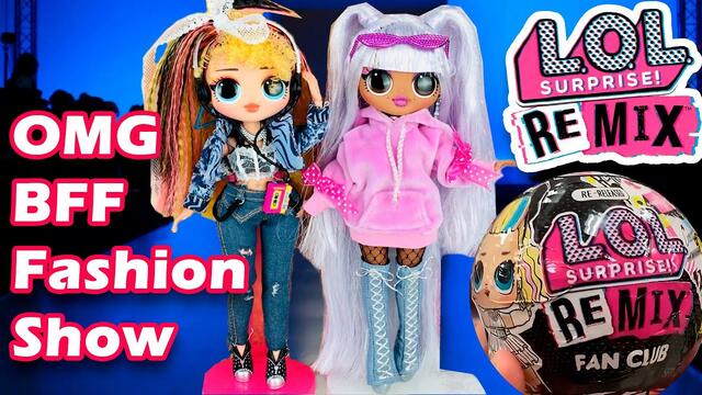 LOL Surprise OMG Remix BFF Fashion Show! Kitty K and Pop BB  | Ft. Remix Fun Club Series News