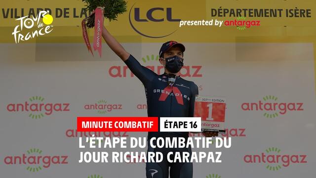 # TDF2020 - Етап 16 / Етап 16 - Антаргаз най-агресивният ездач Minute / Minute du Combatif