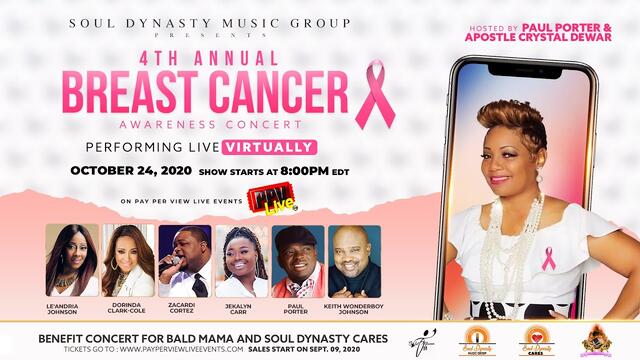 THE 4th ANNUAL BREAST CANCER AWARENESS CONCERT-SOUL DYNASTY GROUP