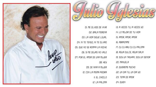 JULIO IGLESIAS 30 GRANDES EXITOS | JULIO IGLESIAS EXITOS SUS MEJORES CANCIONES