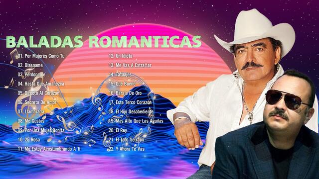 PEPE AGUILAR Y JOAN SEBASTIAN MIX ÉXITOS SUS MEJORES CANCIONES RANCHERAS Y ROMANTICAS DE 90S