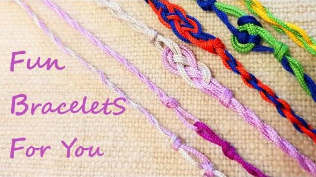 4 Fun Easy BraceletS for beginners DIY | How to make | Armband | Pulsera | ASpace Top 1