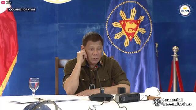 President Rodrigo Duterte's recorded message to the nation |  aired Tuesday, October 27