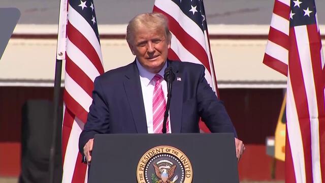President Trump campaigns in Lumberton, North Carolina