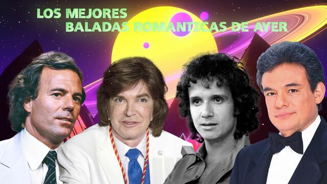 JOSE JOSE, CAMILO SESTO, JULIO IGLESIAS Y ROBERTO CARLOS SUS GRANDES ÉXITOS ROMÁNTICAS INOLVIDABLES