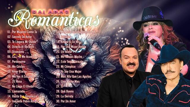 JOAN SEBASTIAN, JENNI RIVERA Y PEPE AGUILAR MIX 50 SUPER ÉXITOS BALADAS ROMÁNTICAS INOLVIDABLES 90S