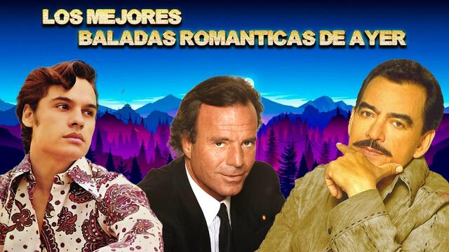 JUAN GABRIEL, JOAN SEBASTIAN Y JULIO IGLESIAS SUS GRANDES ÉXITOS ROMÁNTICAS INOLVIDABLES 90S
