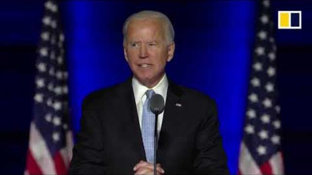 LIVE: Joe Biden’s first speech as US president-elect