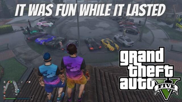 GTA 5 Online PS4 - Super Cars Meet Was Good While It Lasted!!!!
