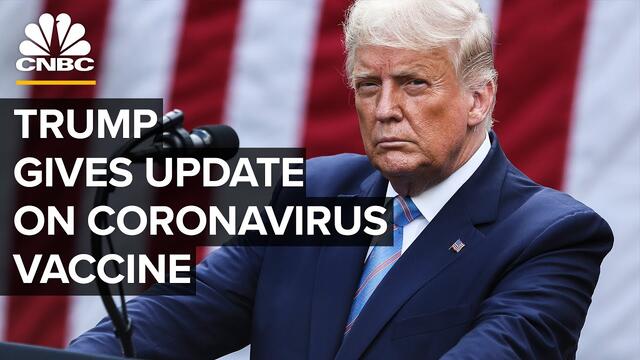 President Trump speaks on coronavirus vaccine efforts — 11/13/2020