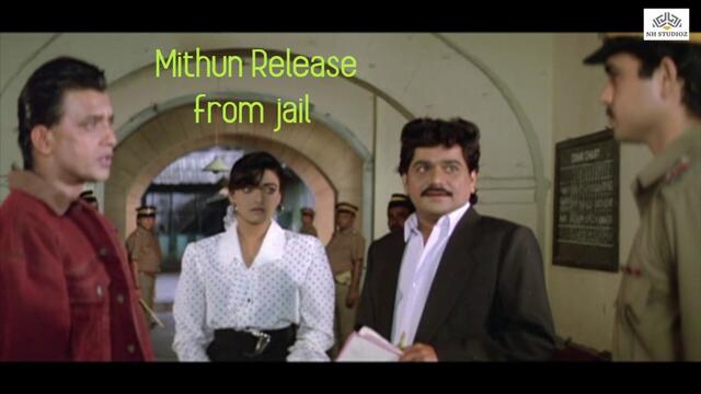 Mithun Release From Jail Scene | Phool Aur Angaar (1993) | Mithun Chakraborty | Shantipriya | Mahavir Shah | Bollywood Movie Scene