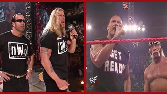 WWF NWO segment The Rock and Hulk Hogan Raw 18.03.2002