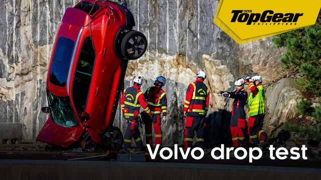 Volvo drops cars to help train rescuers