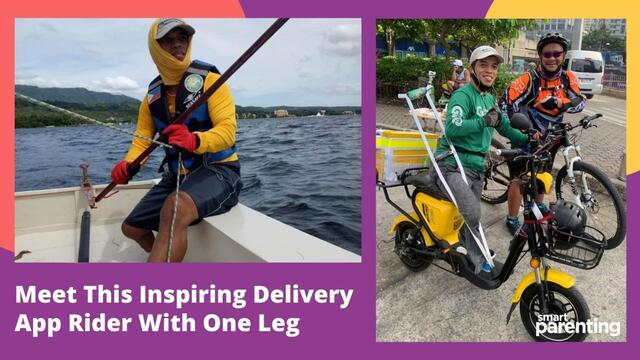 Meet This Inspiring Delivery App Rider With One Leg