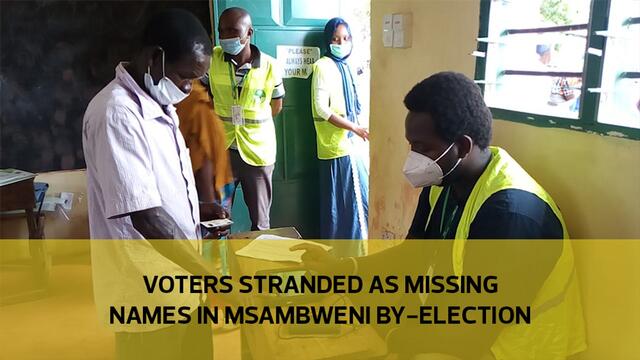 Voters stranded as names missing in Msambweni by-election