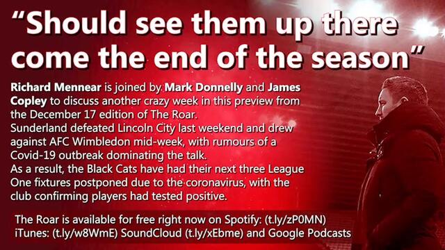 Postponed: A preview from The Roar podcast, Dec 17 edition