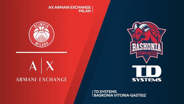 AX Armani Exchange Milan - TD Systems Baskonia Vitoria-Gasteiz Highlights | EuroLeague, RS Round 16