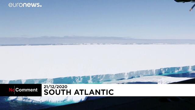 Huge iceberg in South Atlantic begins to break up