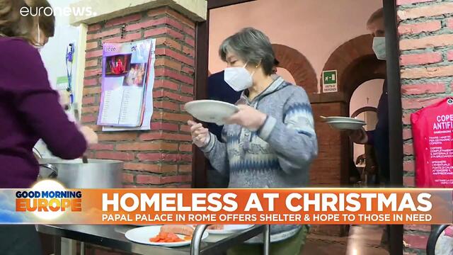 Former papal palace offers shelter and hope to Rome's homeless