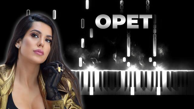 TANJA SAVIC - OPET - piano karaoke cover, tekst