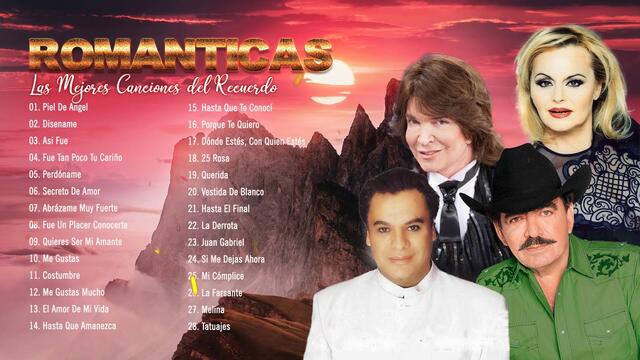 JOAN SEBASTIAN, CAMILO SESTO,JUAN GABRIEL Y ROCIO DURCAL MIX 40 SUPER ÉXITOS ROMÁNTICOS DEL RECUERDO