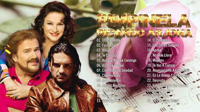 PIMPINELA Y RICARDO ARJONA TODOS SUS 30 SUPER ÉXITOS BALADAS ROMANTICOS INOLVIDABLES DE 90S