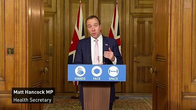 Hancock announces Oxford vaccine submitted for approval