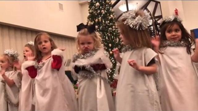 Little Girl Throws Tantrum During Christmas Performance at Church