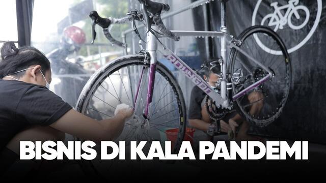 Geliat Bisnis Jasa Cuci Sepeda di Kala Pandemi