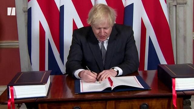 Boris Johnson Signs Brexit Trade Deal