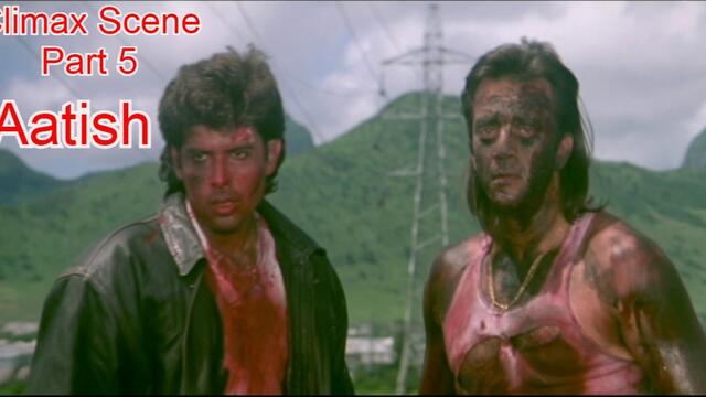 Climax Scene | Aatish (1994) | Sanjay Dutt | Aditya Pancholi | Shakti Kapoor | Bollywood Movie Scene | Part 5