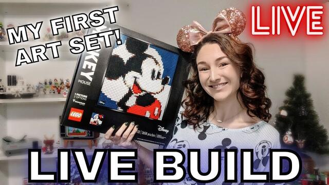Should I Build Mickey or Minnie? Help me Decide! // LEGO Art Mickey Mouse Live Build (31202)