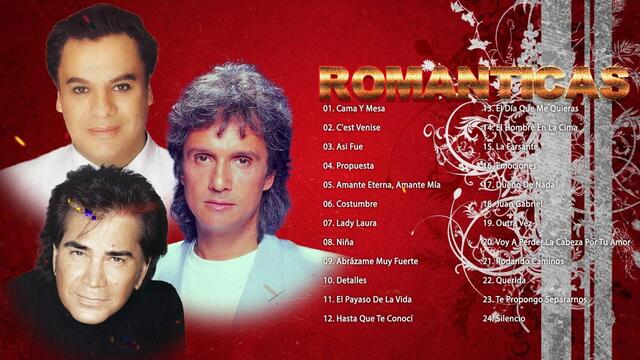 ROBERTO CARLOS, JUAN GABRIEL Y JOSÉ LUIS RODRÍGUEZ TODOS SUS 30 SUPER GRANDES ÉXITOS ROMANTICOS 90S