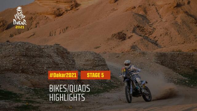 #DAKAR2021 - Stage 5 - Riyadh / Al Qaisumah - Bike/Quad Highlights