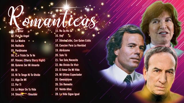 CAMILO SESTO, JULIO IGLESIAS Y PERALES SUS MÁS HERMOSA CANCIONES ROMANTICAS 90S DEL RECUERDO