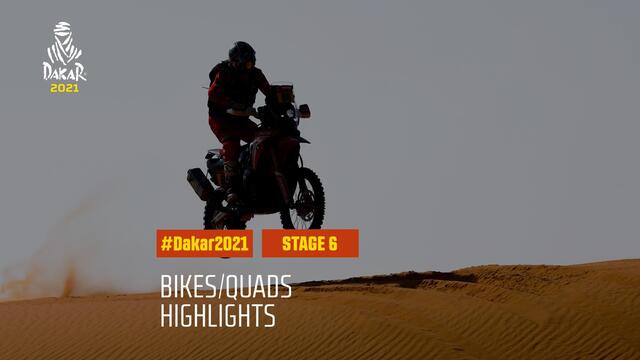 #DAKAR2021 - Stage 6 - Al Qaisumah / Ha’il - Bike/Quad Highlights