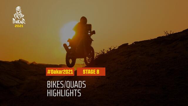 #DAKAR2021 - Stage 8 - Sakaka / Neom - Bike/Quad Highlights