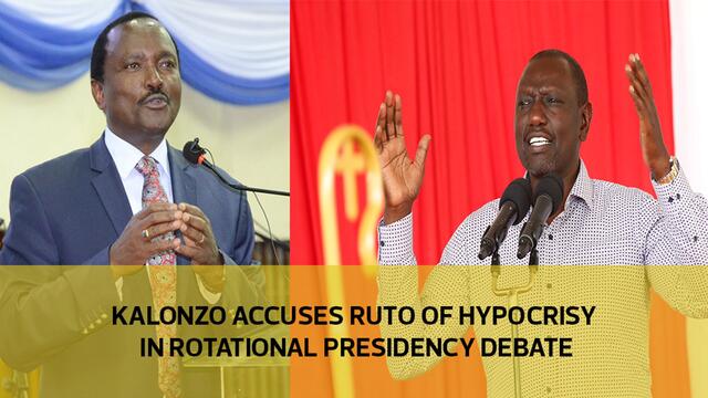 Kalonzo accuses Ruto of hypocrisy in rotational presidency debate