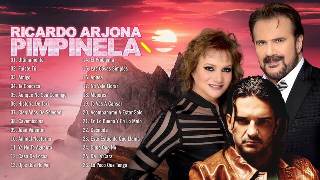 PIMPINELA Y RICARDO ARJONA SUS MÁS HERMOSA CANCIONES ROMANTICAS 90S DEL RECUERDO