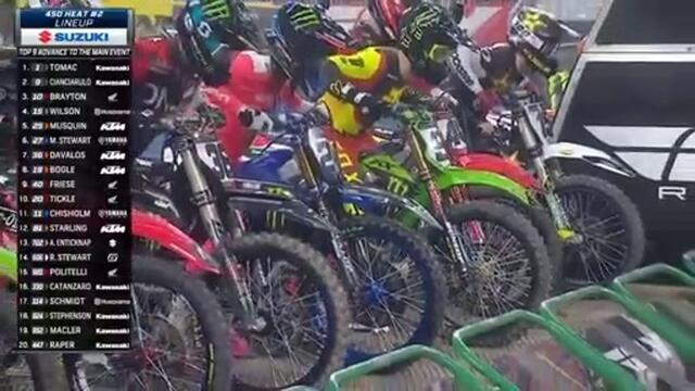 2021 AMA Supercross Houston 3- 450SX Heat 2