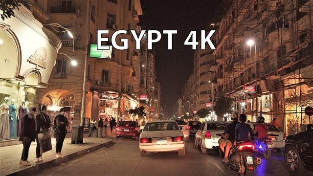 Cairo 4K - Night Drive - Driving Downtown