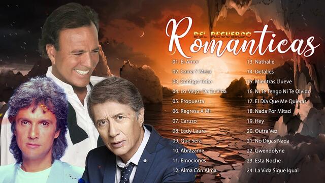 ROBERTO CARLOS, JULIO IGLESIAS Y NAPOLEON MIS 30 MEJORES CANCIONES ROMANTICAS INOLVIDABLES 90S