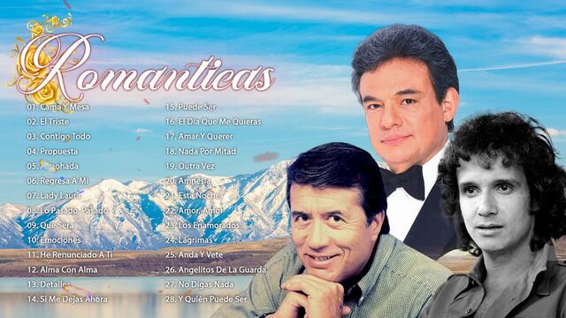 ROBERTO CARLOS, JOSE JOSE Y NAPOLEON TODOS SUS 30 ÉXITOS BALADAS ROMANTICOS INOLVIDABLES 90S