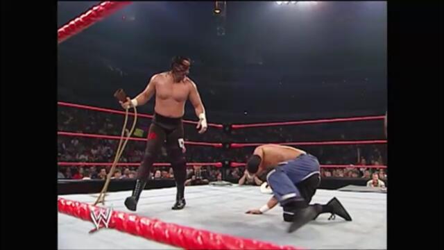 Bradshaw vs Steven Richards to win the WWE Hardcore Championship