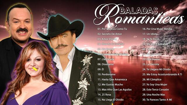LAS 35 ÉXITOS ROMANTICOS Y RANCHERAS DEL AYER EN ESPAÑOL JOAN SEBASTIAN, PEPE AGUILAR Y JENNI RIVERA